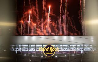 Hard Rock Stadium at Night
