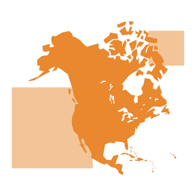 map north america